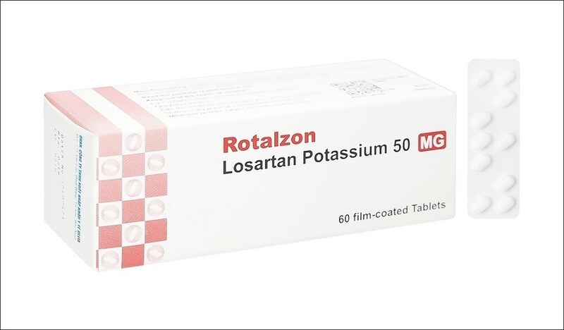 Rotalzon 50mg trị tăng huyết áp (6 vỉ x 10 viên)