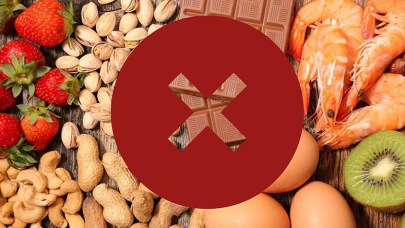 Dị ứng thức ăn có thể làm trầm trọng thêm các nhú và mô cơ của lưỡi