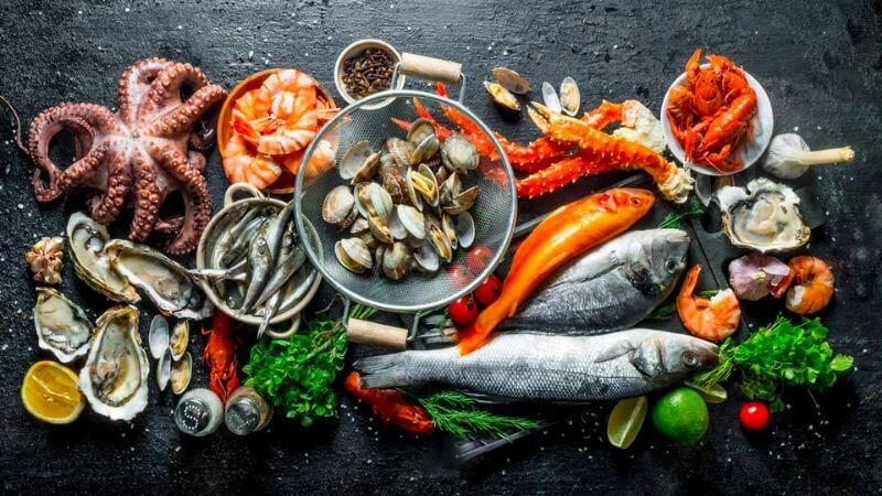 Hải sản giúp bổ máu