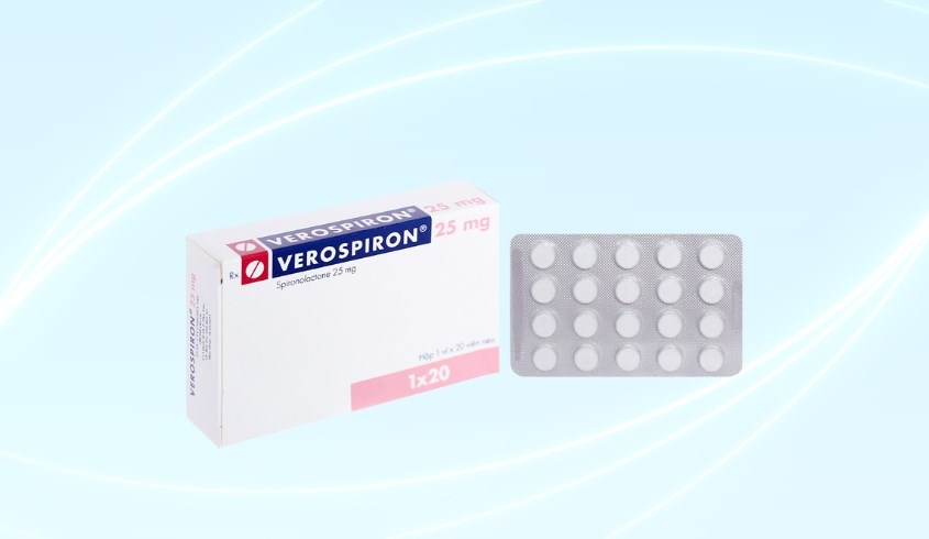 Verospiron 25mg trị phù, tăng huyết áp