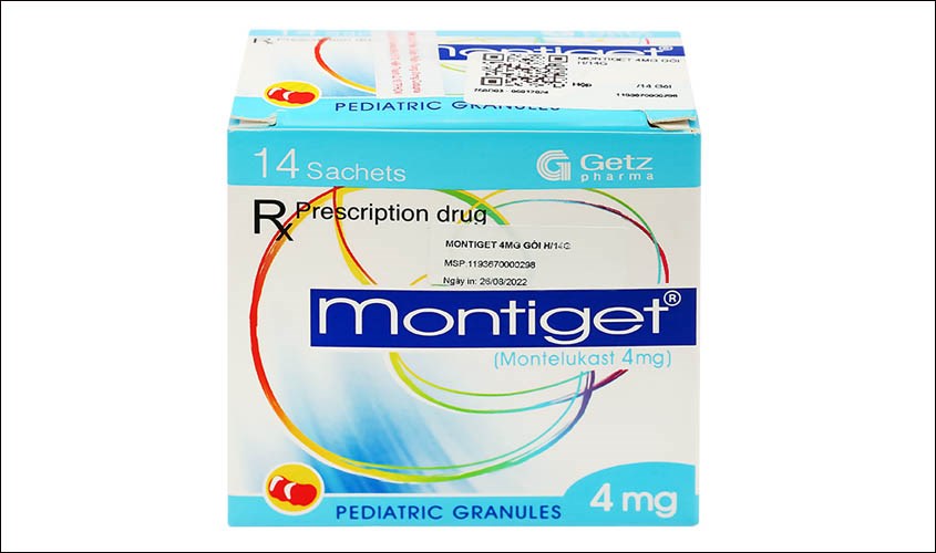 Thuốc cốm Montiget 4mg - Hỗ trợ trị hen suyễn