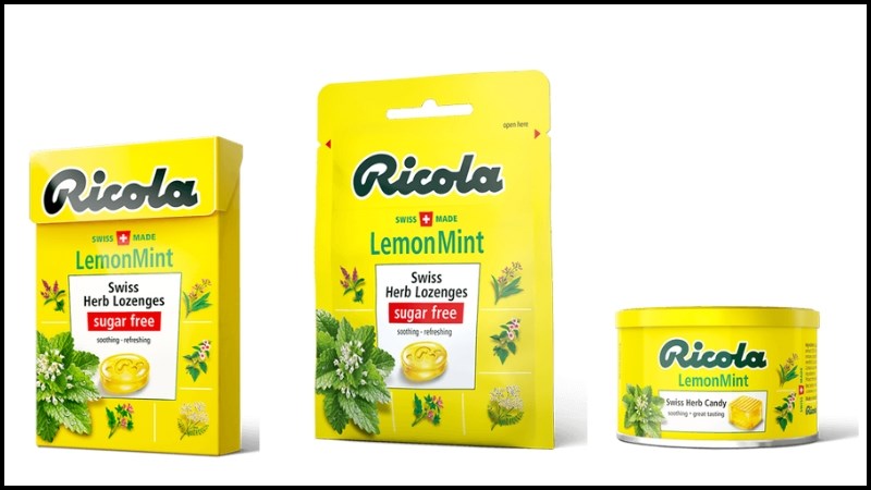 Các loại kẹo thảo mộc nổi bật của Ricola