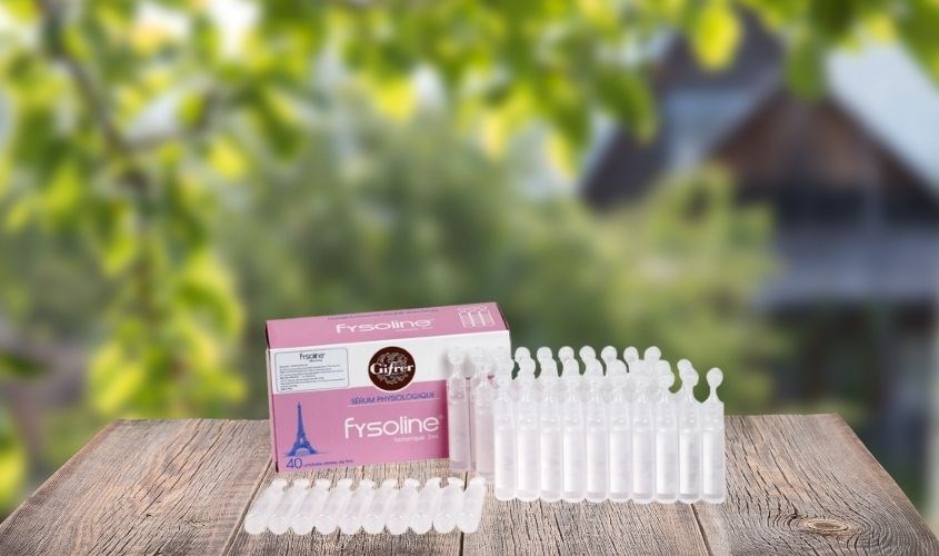 Dung dịch nước muối sinh lý vệ sinh mắt mũi Fysoline 5 ml (hộp 40 ống)