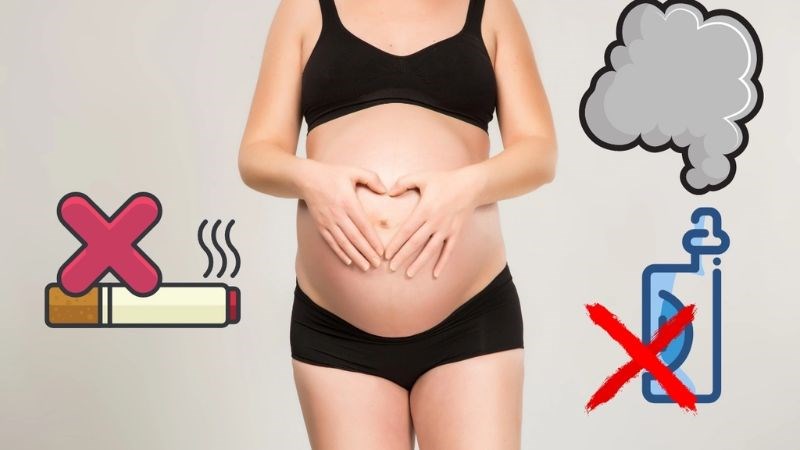 Tuyệt đối không sử dụng thuốc lá điện tử khi mang thai