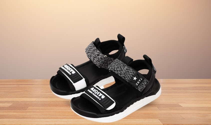 Giày sandal in chữ xám Avakids AC6 Giày sandal in chữ xám Avakids AC6