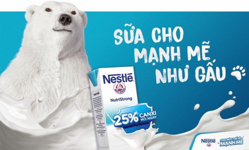 Lốc 4 hộp sữa tươi Nestlé NutriStrong có đường 180 ml (từ 1 tuổi)