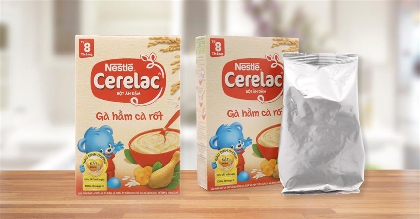 Bột ăn dặm Nestlé Cerelac gà hầm cà rốt hộp 200g (từ 8 tháng)