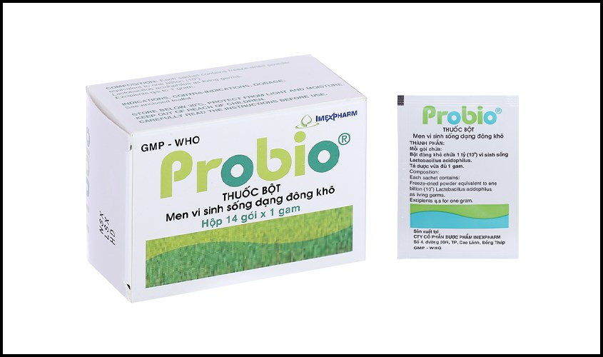 Bột men vi sinh Pms-Probio hỗ trợ trị rối loạn tiêu hóa (14 gói x 1g)