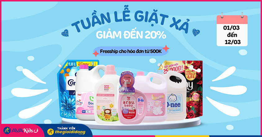 Tuần lễ giặt xả giảm SỐC đến 20%