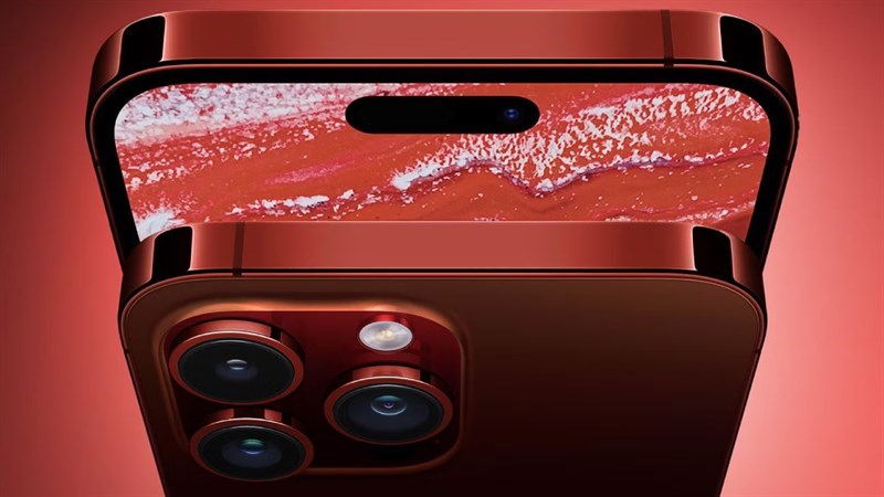Màu đỏ sẫm siêu đẹp trên iPhone 15