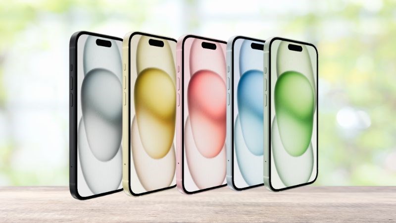 iPhone 15 với 5 tùy chọn màu sắc mới