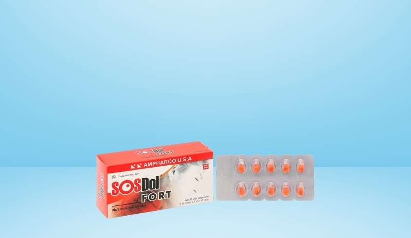 SOSDol Fort 500mg giảm đau, kháng viêm xương khớp, gout cấp SOSDol Fort 500mg giảm đau, kháng viêm xương khớp, gout cấp