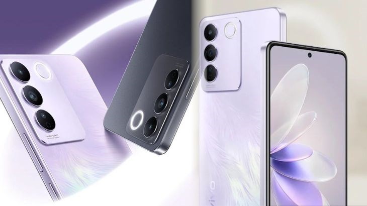 Vivo V27e có 2 phiên bản màu: đen và tím oải hương