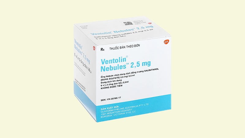 Dung dịch khí dung Ventolin Nebules 2.5mg
