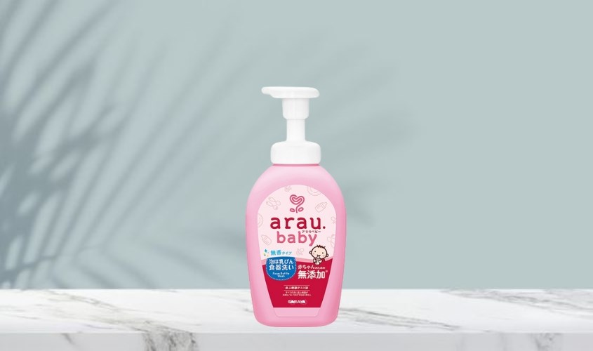 Nước rửa bình sữa Arau Baby chai 500 ml hương thảo mộc