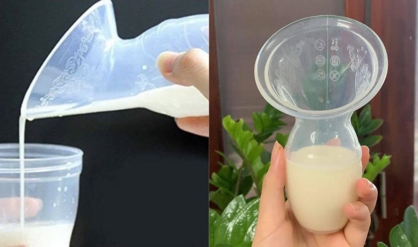 Cốc hứng sữa giúp kích sữa cho mẹ vô cùng hiệu quả
