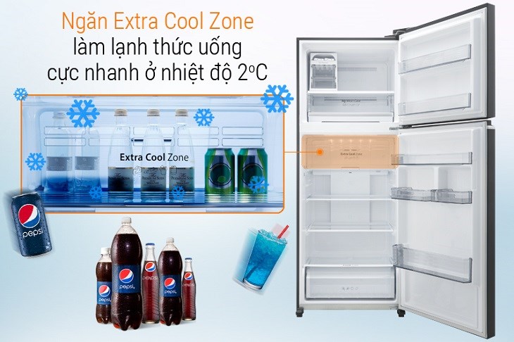 ngăn ướp lạnh extra cool zone