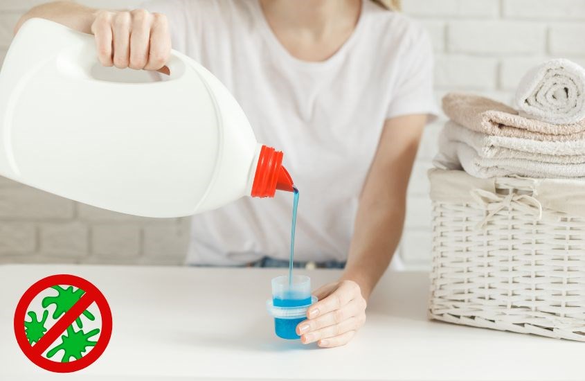 Nước giặt giúp ngăn ngừa vi khuẩn, nấm mốc gây mùi