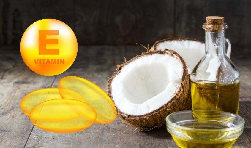 Dầu dừa và vitamin E