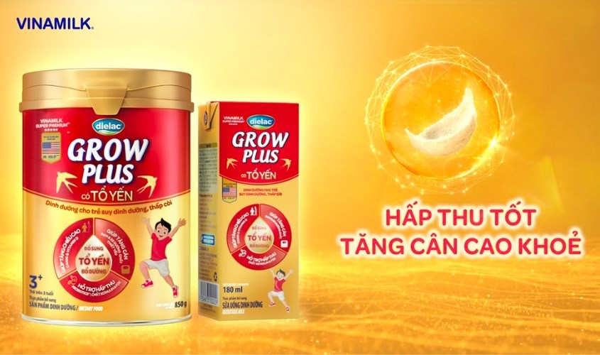 Sữa bột Dielac Grow Plus tổ yến 850g