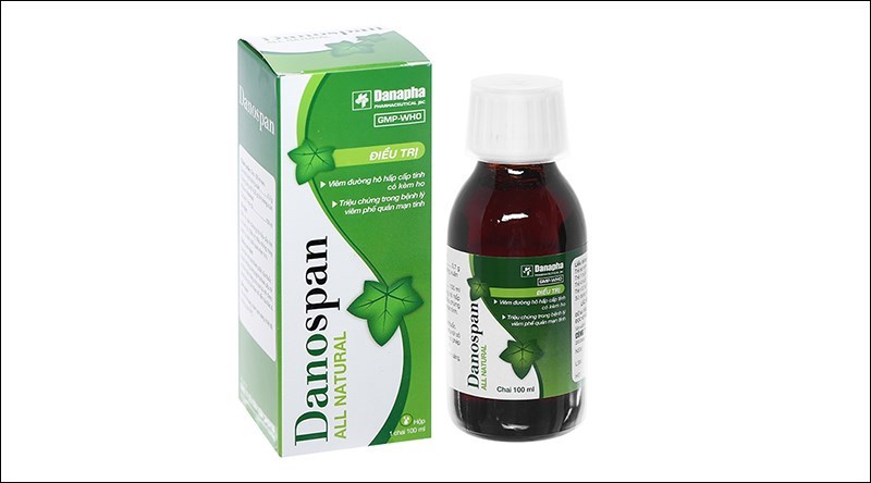 Siro Dano trị ho, viêm phế quản chai 100ml