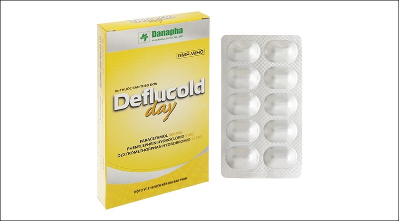 Deflucold Day trị cảm cúm (2 vỉ x 10 viên)