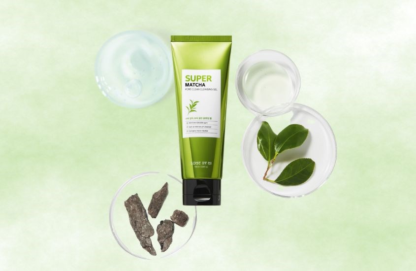 Matcha trong sữa rửa mặt Some By Mi Super Matcha chiếm tới 62%