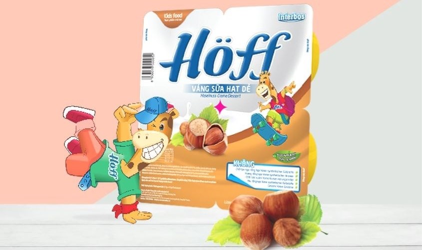 Lốc 4 hũ váng sữa Hoff vị hạt dẻ 55g (từ 6 tháng)