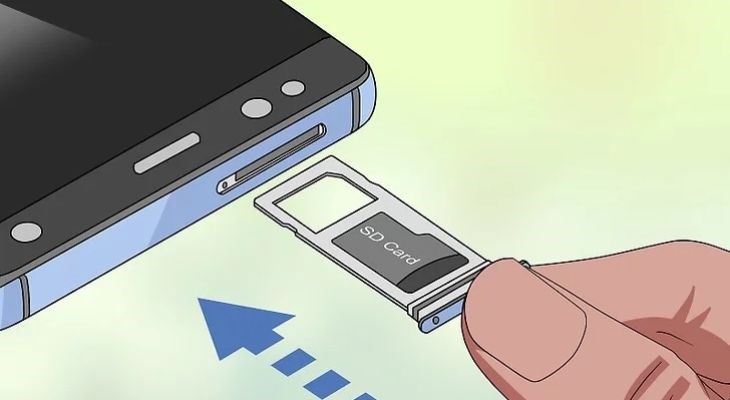 Kiểm tra lại cách gắn thẻ nhớ của bạn