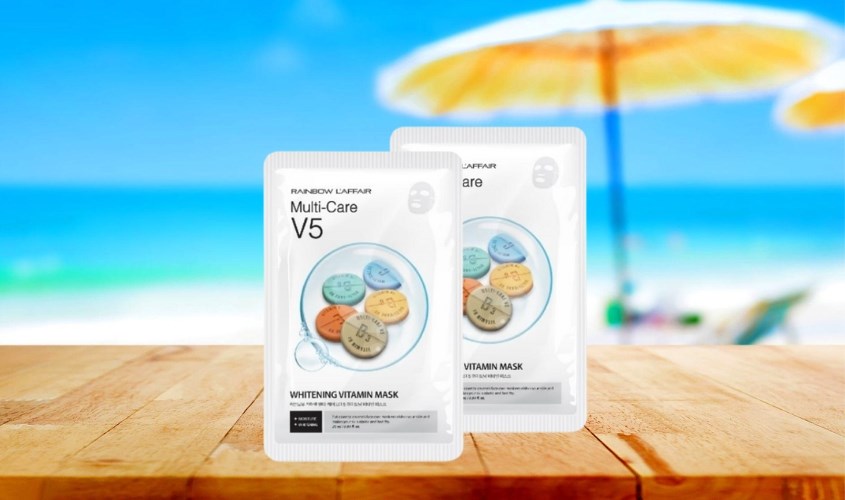 Mặt nạ giấy Vitamin dưỡng sáng da Rainbow L