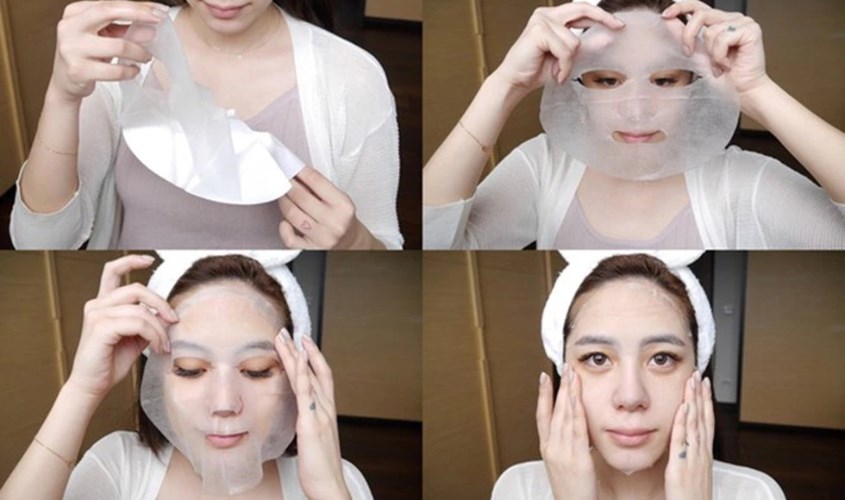 Kết hợp massage mặt nhẹ nhàng để dưỡng chất thẩm thấu nhanh vào da