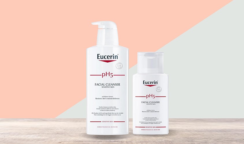 Sữa rửa mặt Eucerin pH5 Facial Cleanser Sensitive Skin