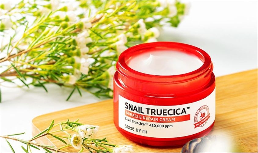 Kem dưỡng phục hồi da mờ thâm sẹo chiết xuất Ốc Sên Some By Mi Truecica Miracle Repair 60g Kem dưỡng phục hồi da mờ thâm sẹo chiết xuất Ốc Sên Some By Mi Truecica Miracle Repair 60g