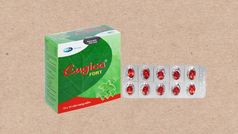 Eugica Fort trị ho giảm đau họng