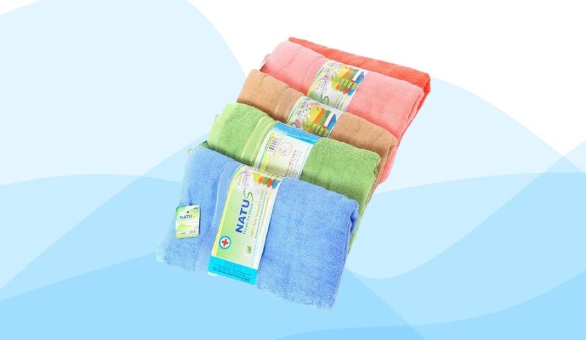 Khăn gội sợi tre KACHOOBABY 35x80 cm - Màu ngẫu nhiên