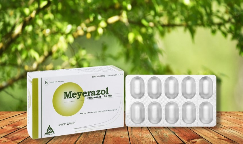 Meyerazol 20mg trị trào ngược dạ dày, thực quản