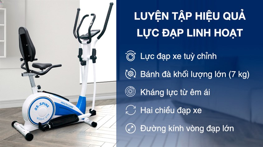 Xe đạp thể dục toàn thân Aguri AGE-210SA với đa dạng bài tập để bạn rèn luyện sức khỏe hiệu quả hơn
