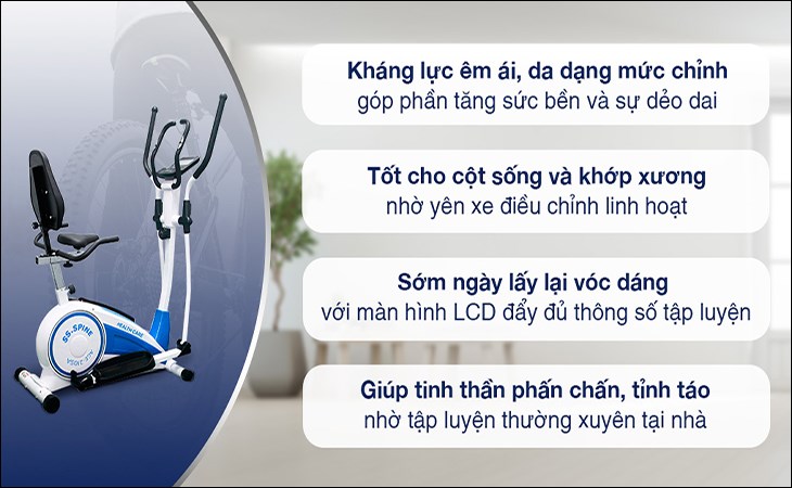 Xe đạp tập thể dục sẽ gây nhàm chán đối với những người thích ngắm cảnh và hít thở khí trời