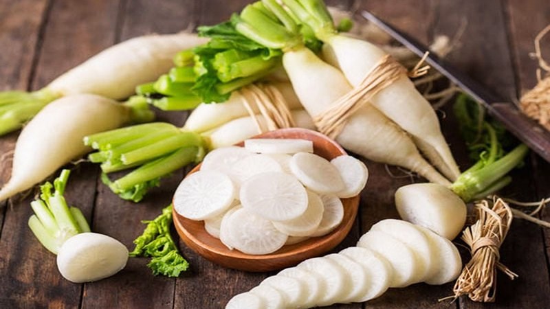 Củ cải trắng có lợi cho hệ hô hấp