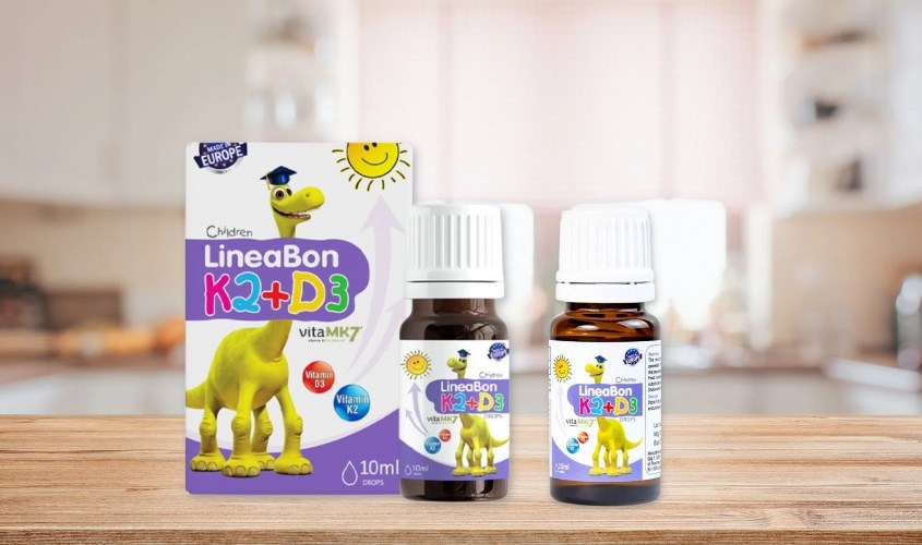 Siro LineaBon K2+D3 hỗ trợ trẻ hấp thu canxi 10 ml (từ 0 tháng) Siro LineaBon K2+D3 hỗ trợ trẻ hấp thu canxi 10 ml (từ 0 tháng)