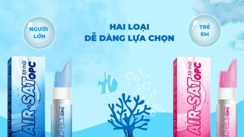 Sản phẩm xịt mũi AIR - SAT của OPC