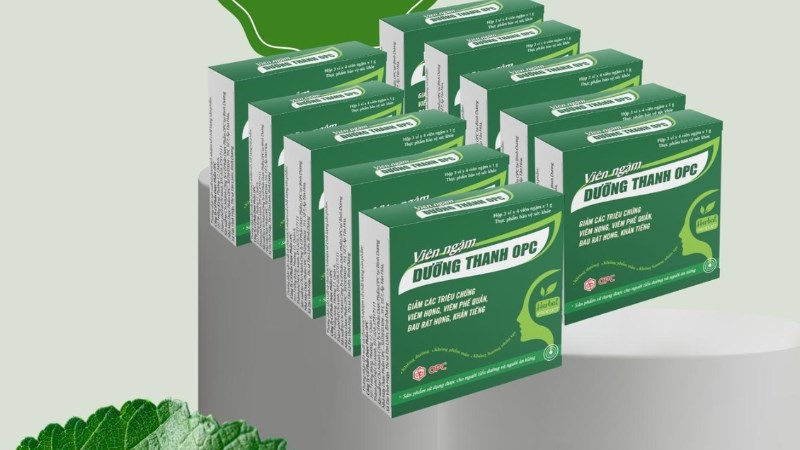 Sản phẩm Viên ngậm Dưỡng thanh của thương hiệu OPC