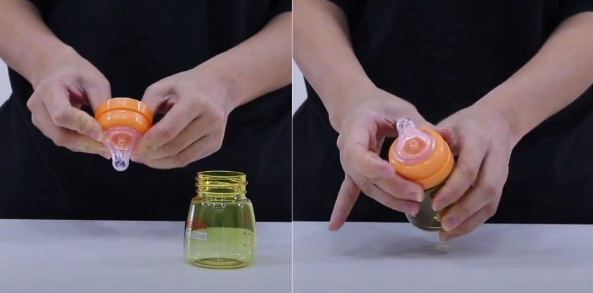 Cách lắp bình sữa Pigeon chuẩn