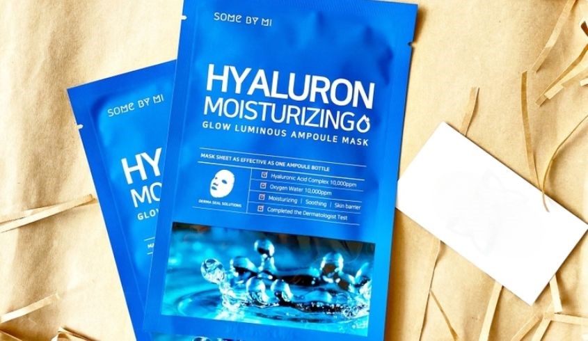 Mặt nạ giấy Hyaluronic Acid cấp ẩm sâu Some By Mi Hyaluron Moisturizing 25g
