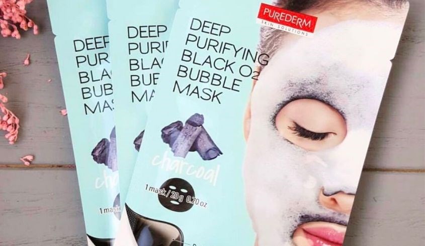 Mặt nạ sủi bọt Than Hoạt Tính làm sạch sâu, thải độc, sáng da Purederm 20g