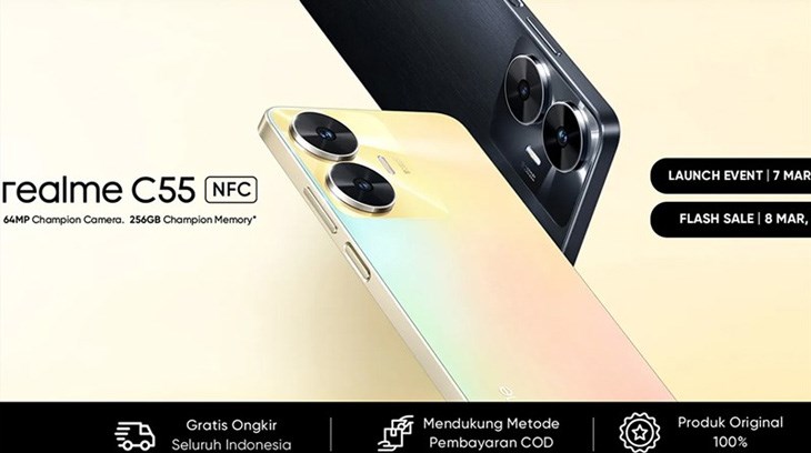realme ấn định ngày ra mắt realme C55 là vào ngày 07/3/2023