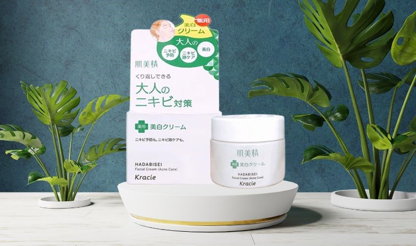 Kem dưỡng cho da dầu mụn Kracie Hadabisei Facial Cream