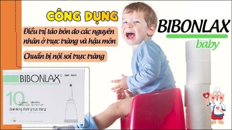 Gel bơm trực tràng Bibonlax Baby - Dòng sản phẩm trị táo bón (10 tuýp x 8g)