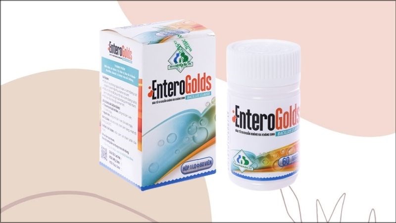 Enterogolds - Dòng sản phẩm bổ sung vi sinh, hỗ trợ trị rối loạn tiêu hóa lọ 60 viên