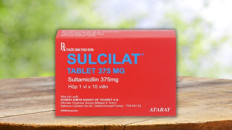 Sulcilat 375mg điều trị nhiễm khuẩn